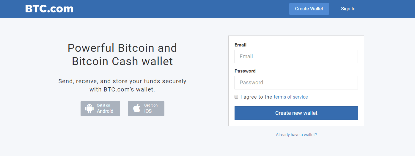 Bitcoin & Bitcoin Cash Wallet