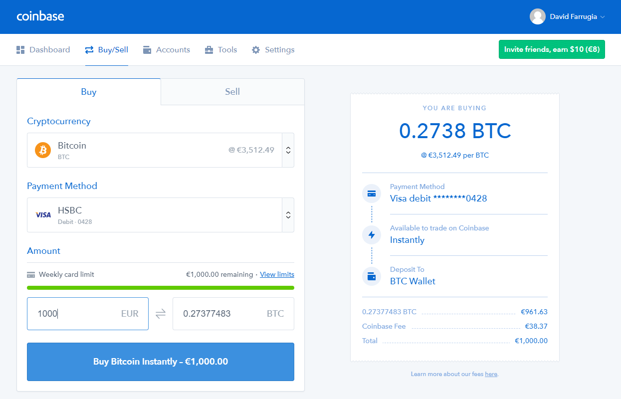 Beli Bitcoin Dengan Coinbase