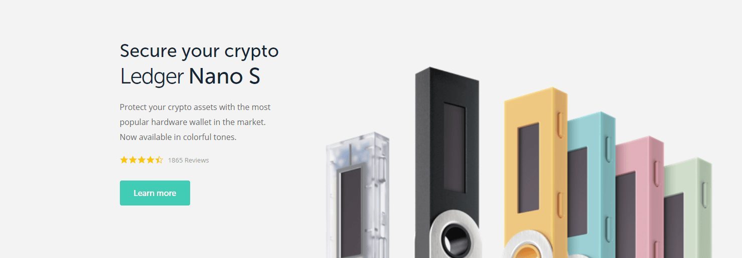 Hauptbuch Nano S ETH Hardware-Geldbörse