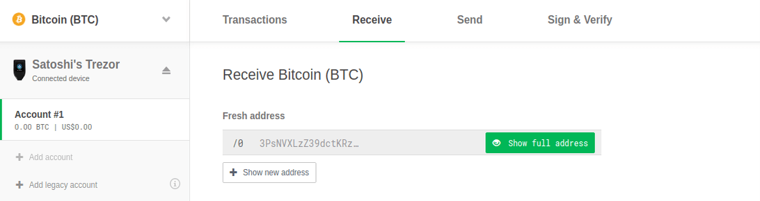 Trezor Receive Crypto
