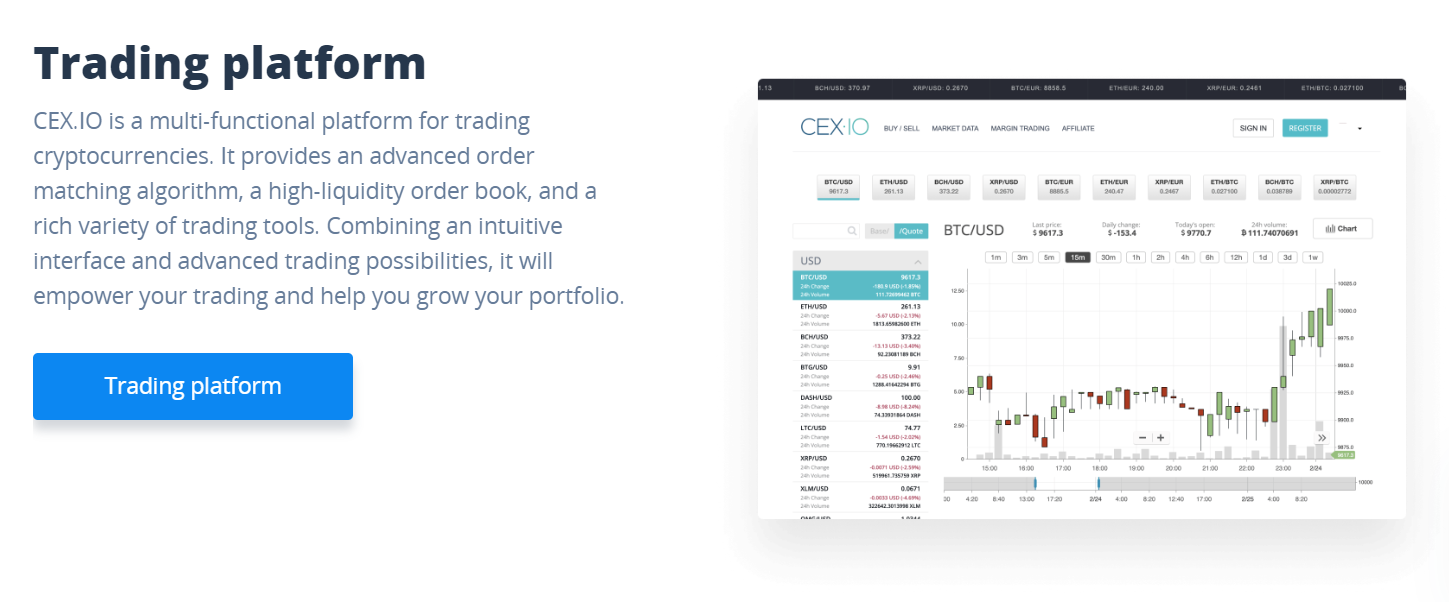 CEXio HomePage