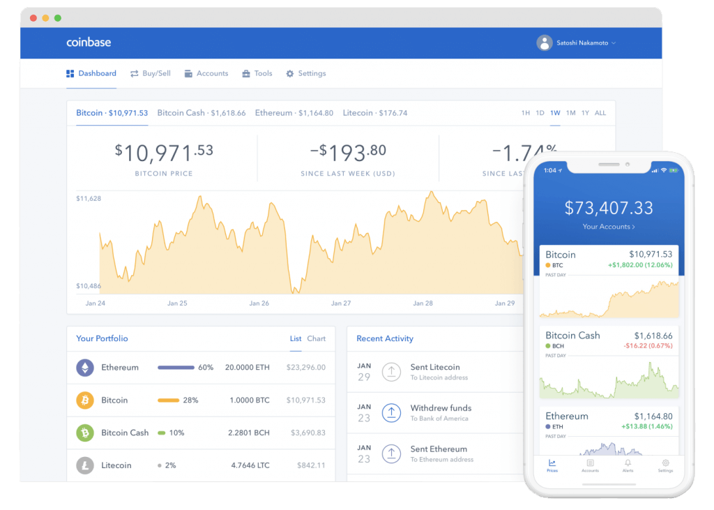 Coinbase Trading Interface Coinbase Trading Interface