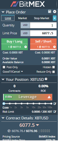 BitMEX Trading Platform