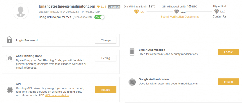 Binance Login