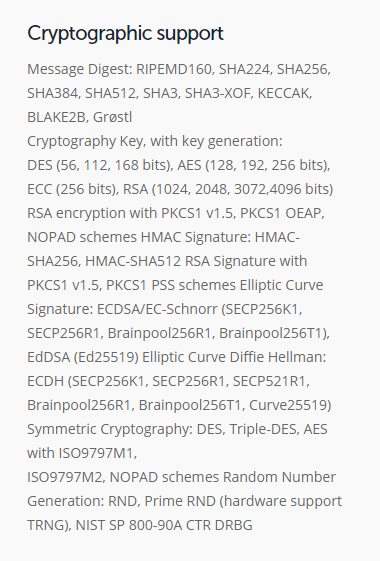 Kryptographische Unterstützung von Ledger Nano X