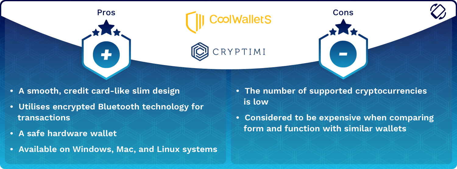 CoolWallet S Wallet Pros and Cons