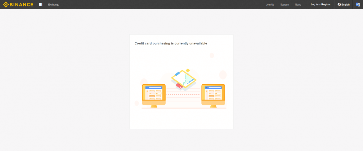 Binance Buy With Credit Card Invest Option Unavailable