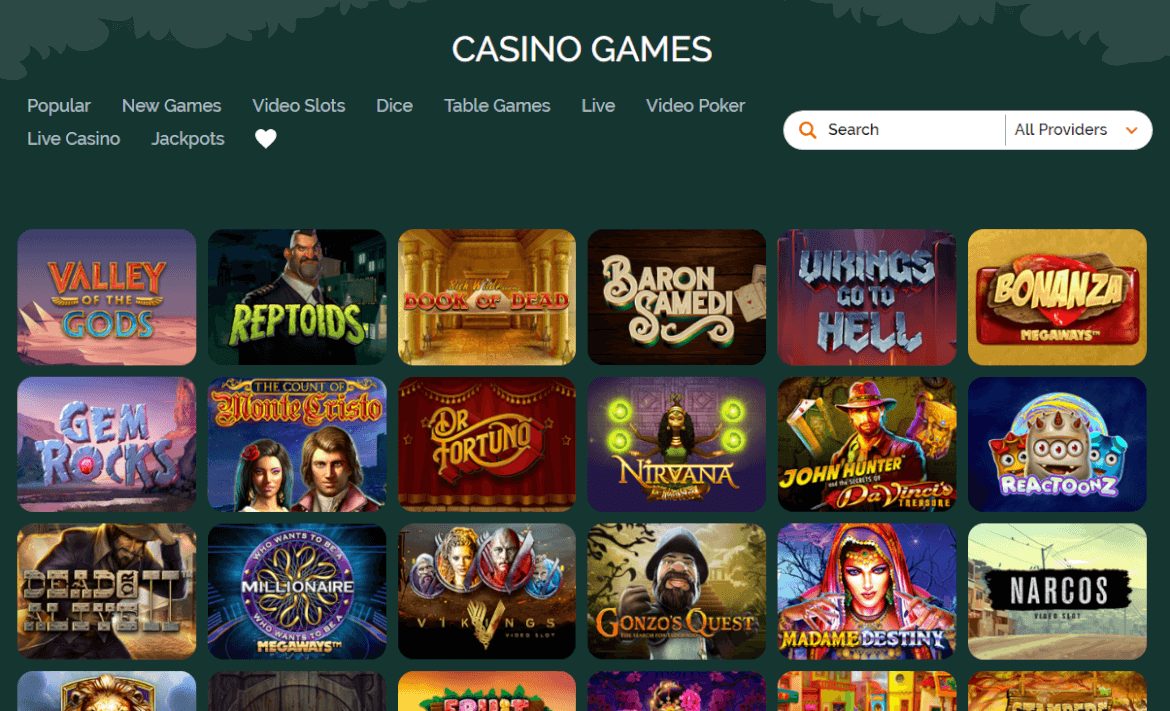 montecryptos casino games review