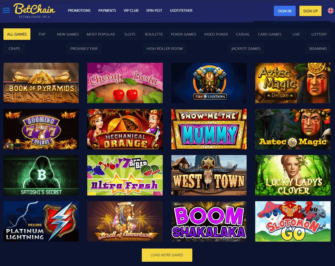 BetChain Casino Review