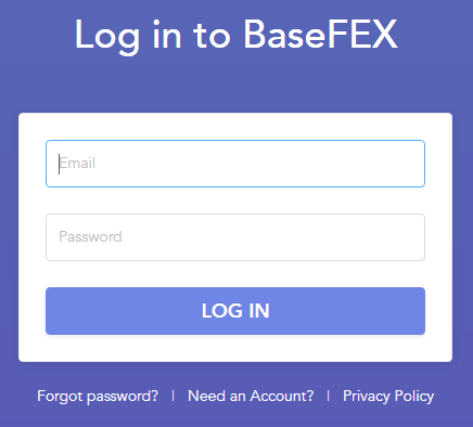 BaseFEX Derivative Exchange Login