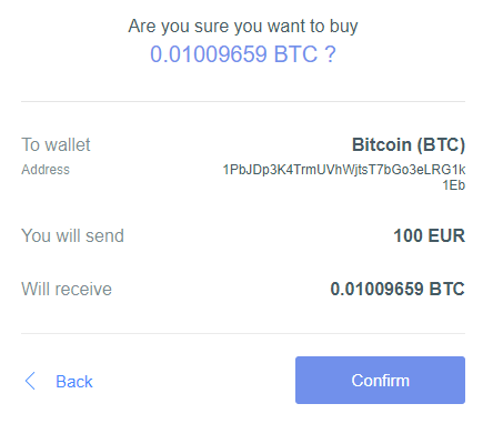 Guarda Wallet - Buy Confirmation
