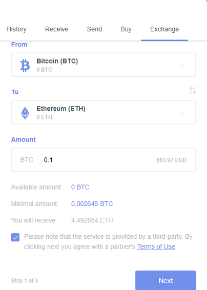 Guarda Wallet - Exchange Cryptos