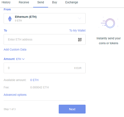 Guarda Wallet - Send Crypto