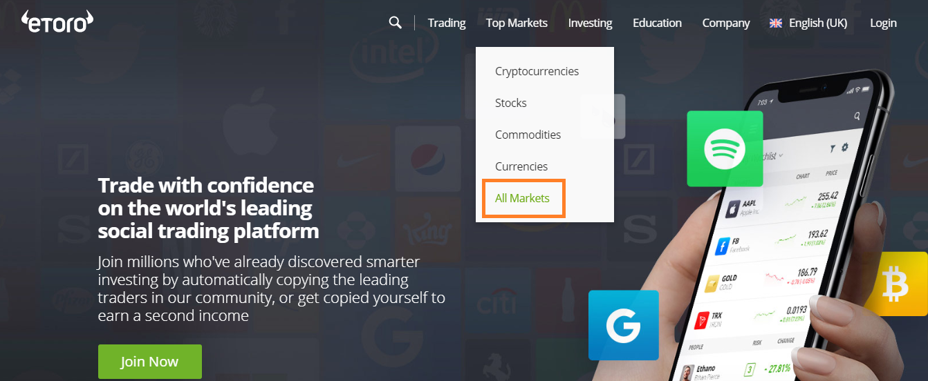 eToro All Markets