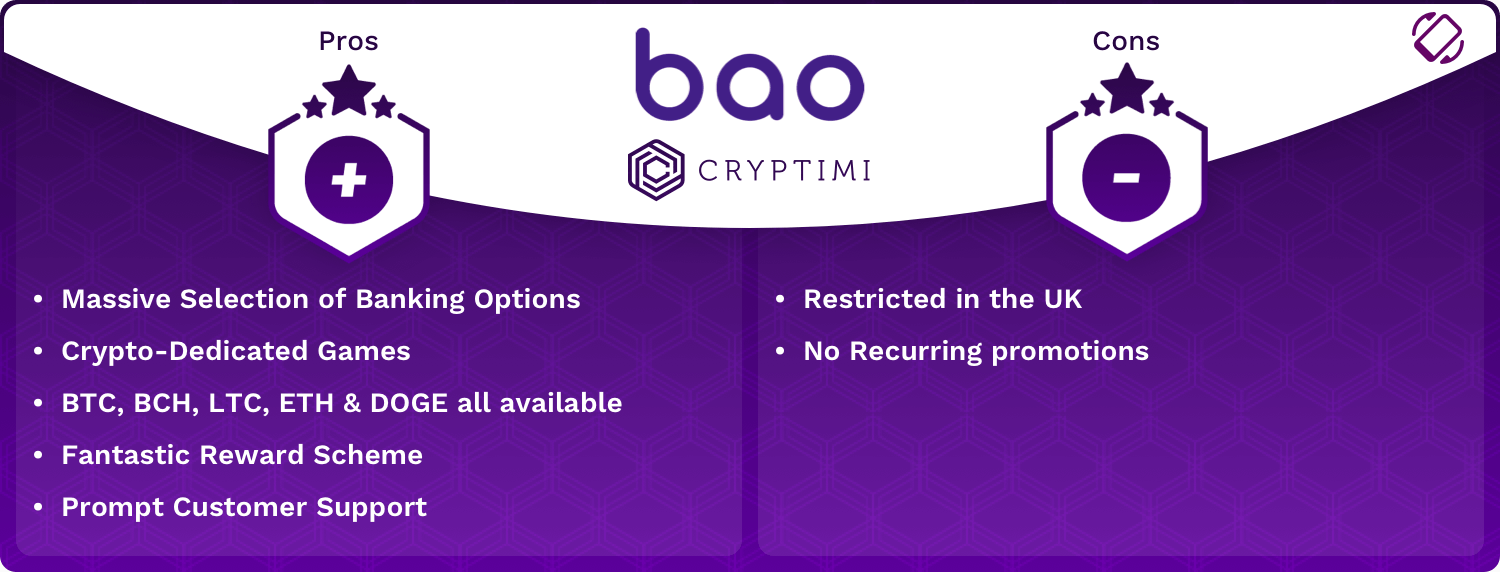 Bao Pros and Cons Infographic