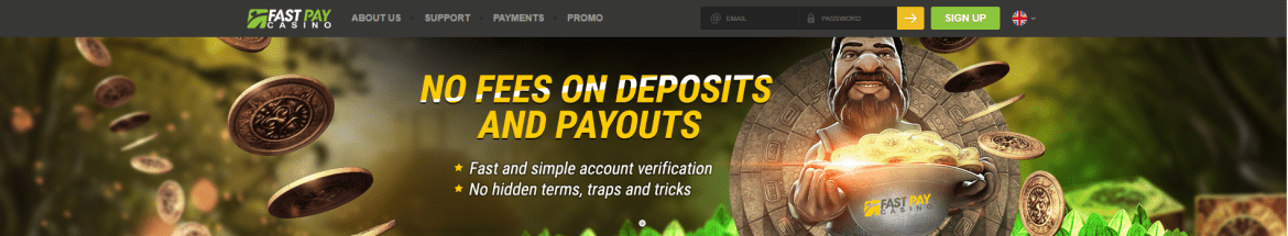 Fastpay Casino Landing Page Banner