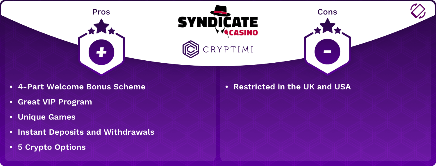 Syndicate Pros and Cons Infographic