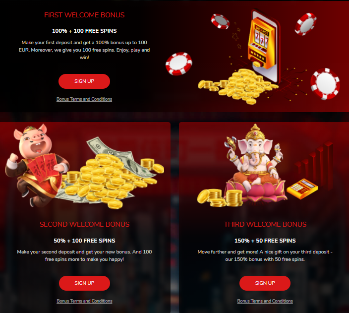 Oshi Casino - Welcome Bonus