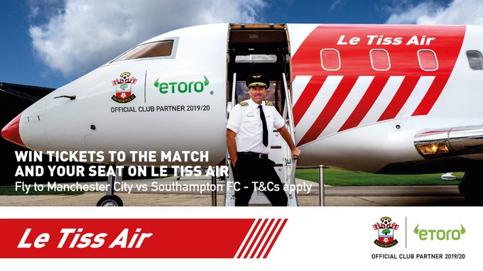 Win Free Southampton FC Tickets and Travel With eToro