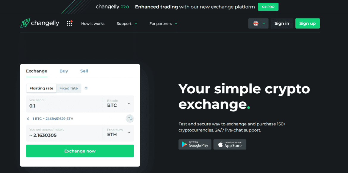 Changelly Exchange