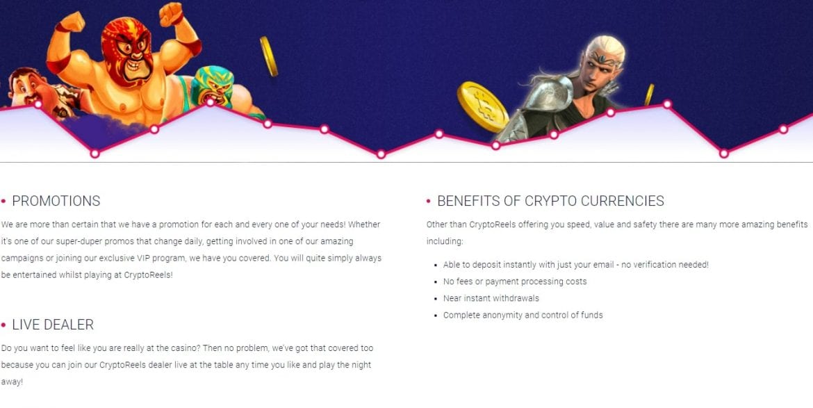 CryptoReels - Information Section