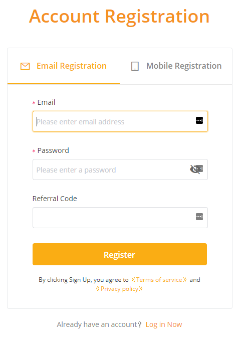 Create an account on Bybit