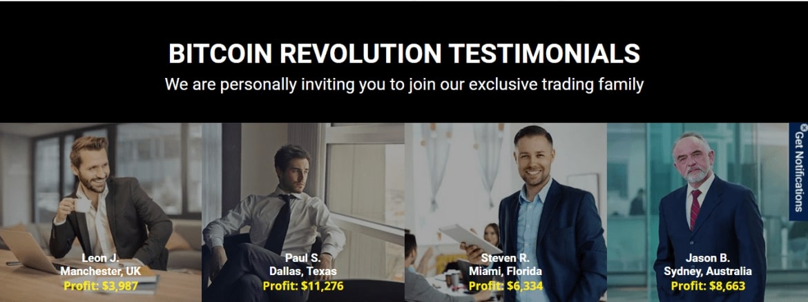 Bitcoin Revolution - Testimonials