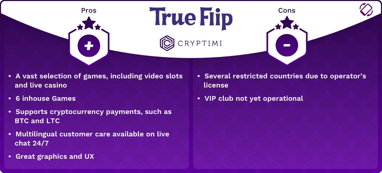 True Flip Pros and Cons Infographic