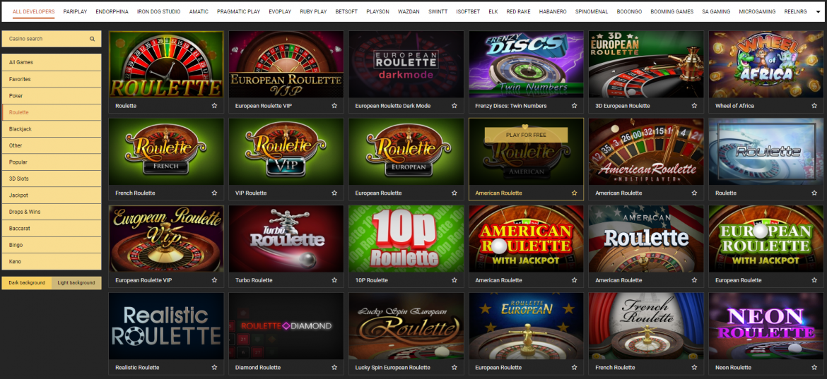 MelBet Casino Roulette Games