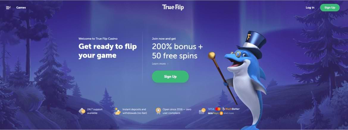 True Flip Landing Page - Bonusangebot