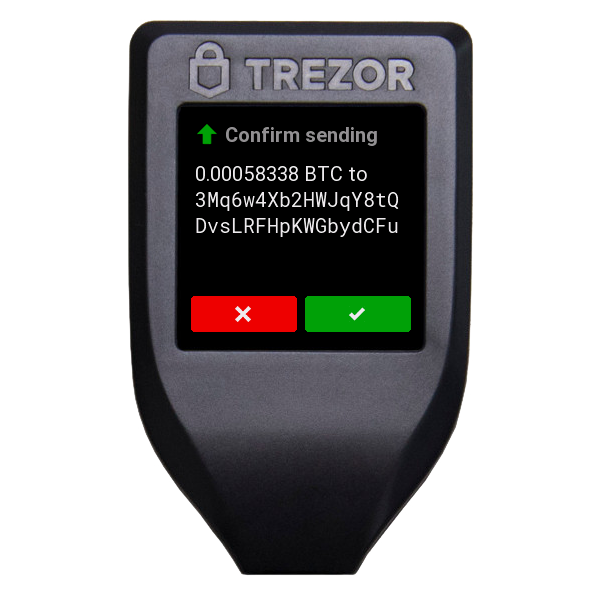 Trezor T Model Send Bitcoin