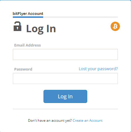 bitFlyer Account Login