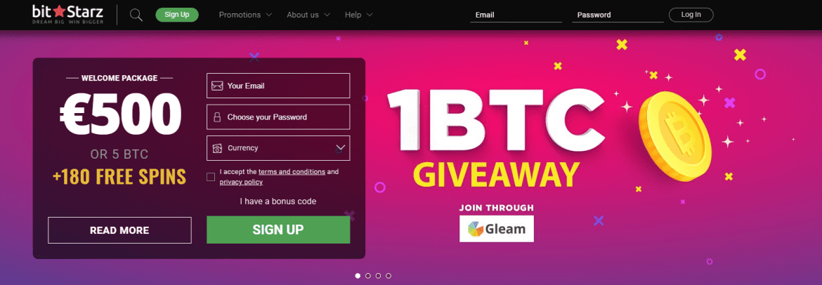 BitStarz - 1BTC Giveaway