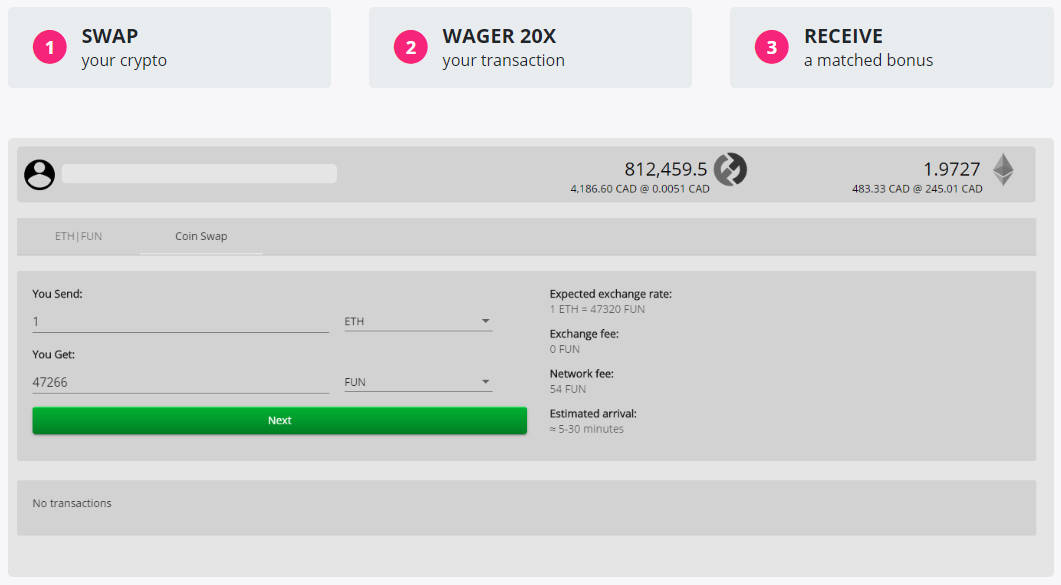 CryptoCasino Review - Changelly Swap