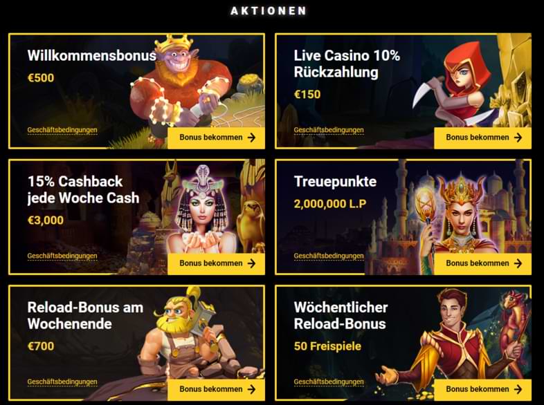 ZetCasino Promoseite