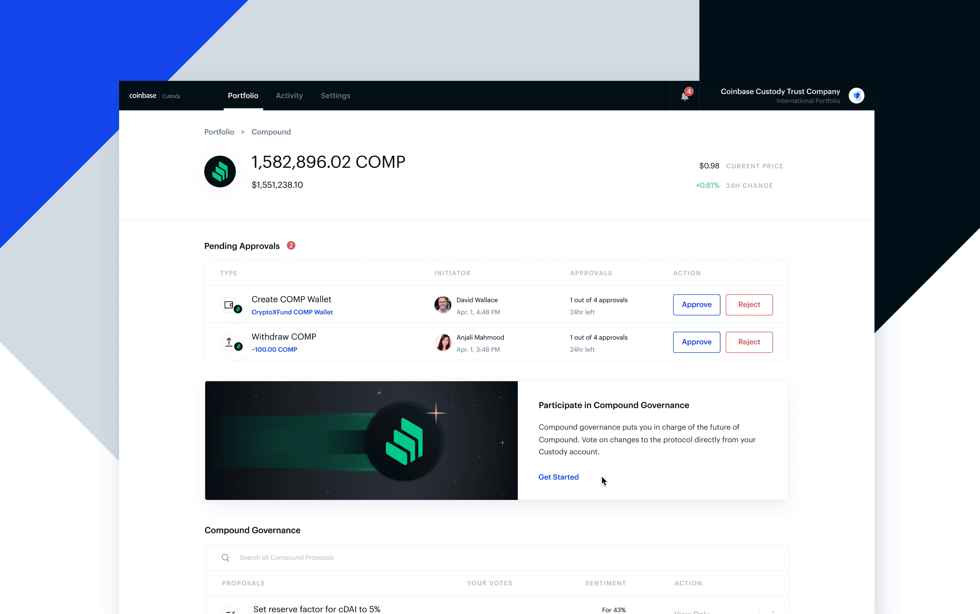 how to see activity on coinbase