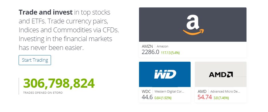 eToro Accessible Trading