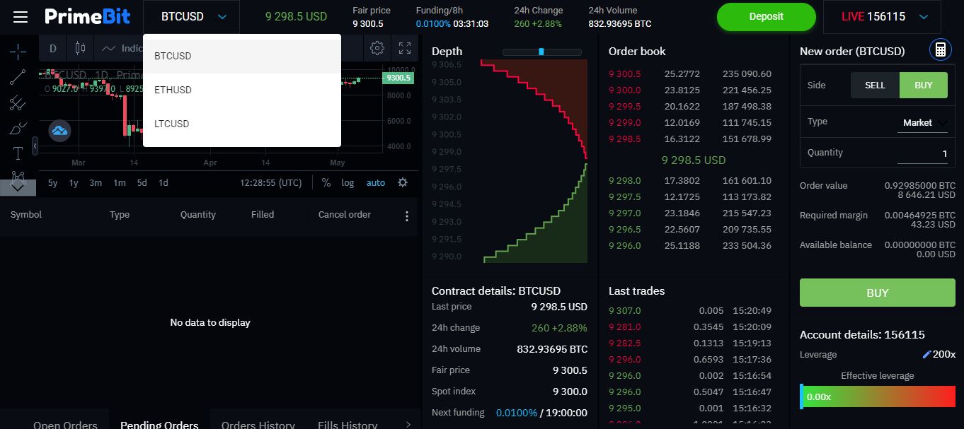 Trading terminal