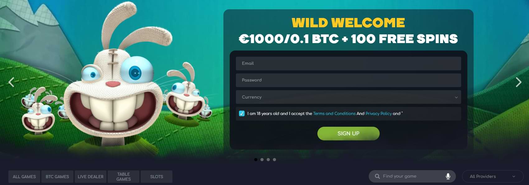 wildtornado welcome offer