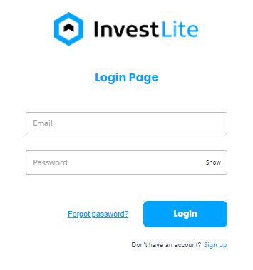 InvestLite Login