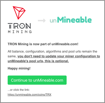 where to mine tron