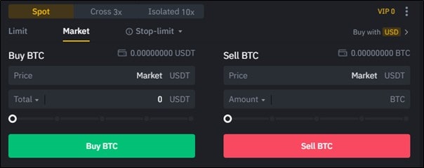 spot trading binance