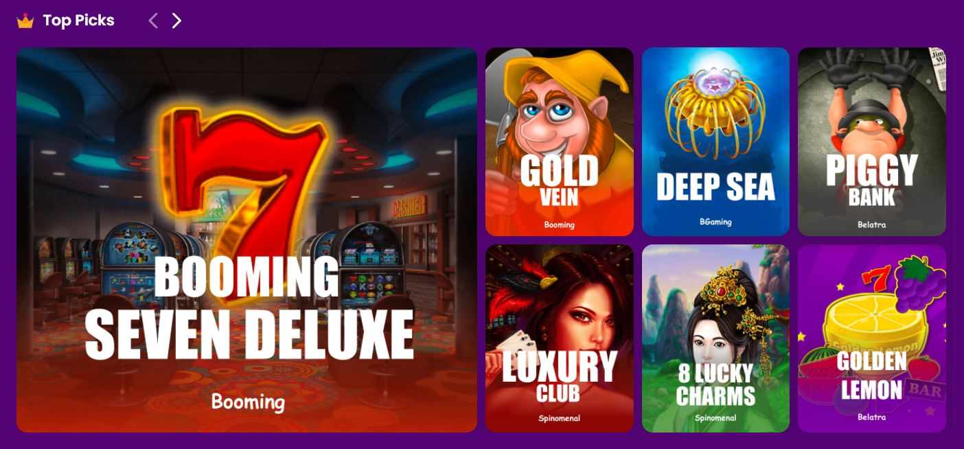 TrustDice casino top picks games