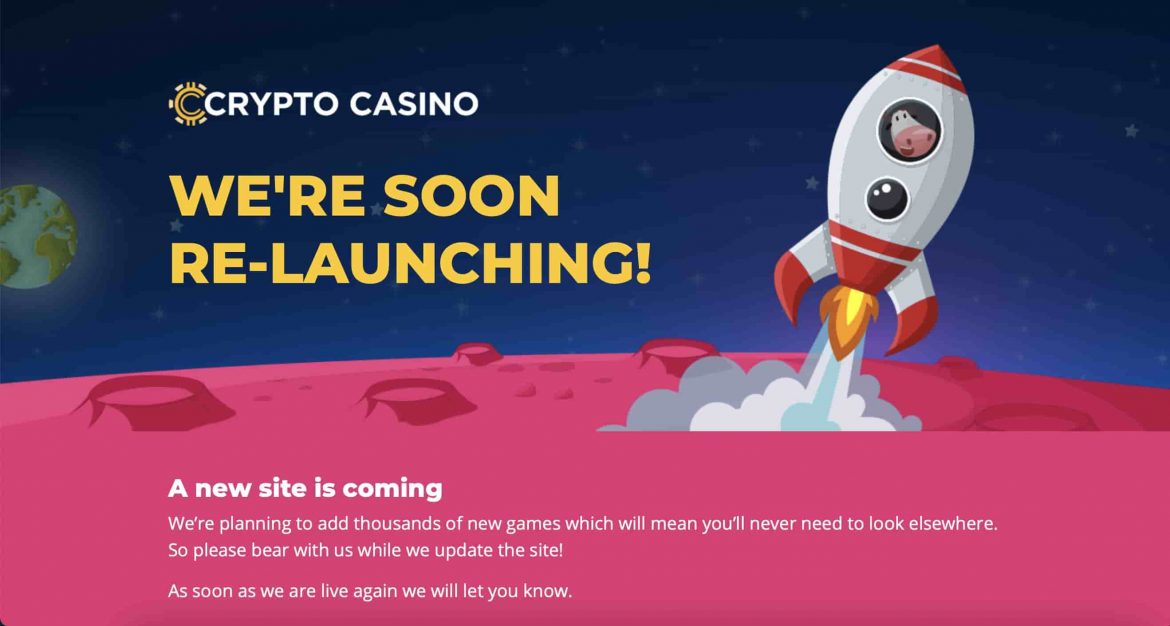 CryptoCasino Announces Temporary Close