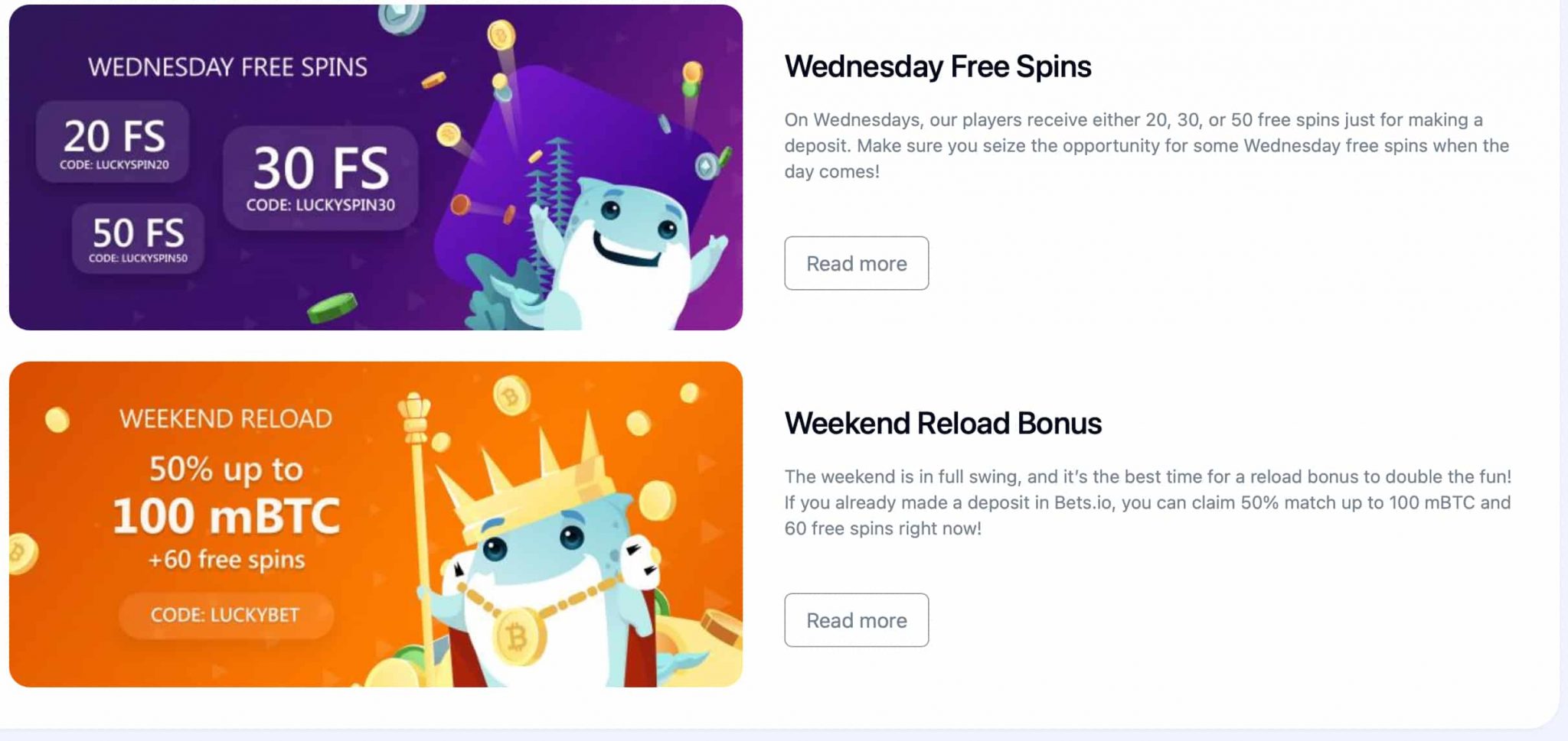 Bets.io Ongoing Offers