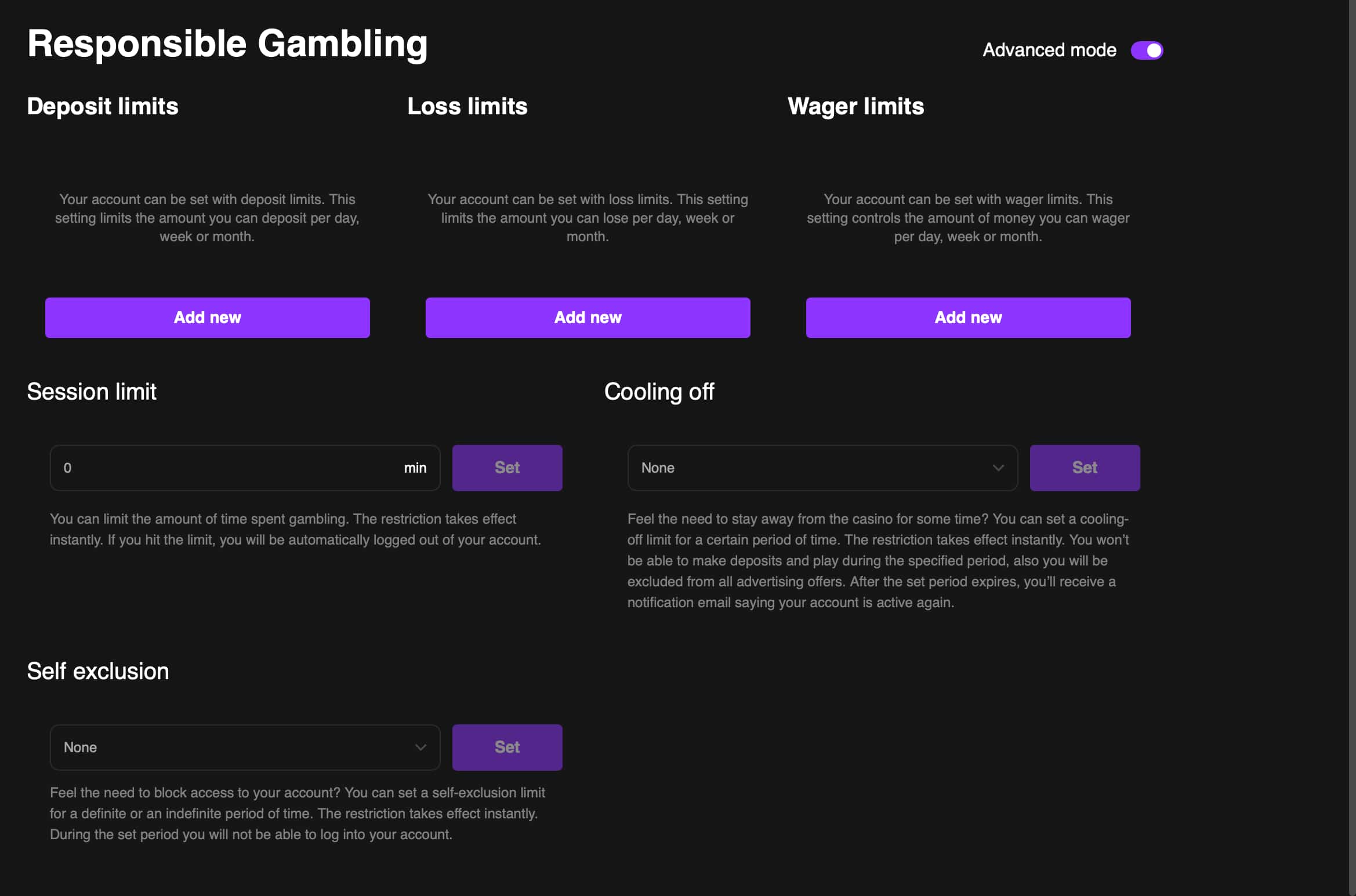 WildCoins Casino Responsible Gaming